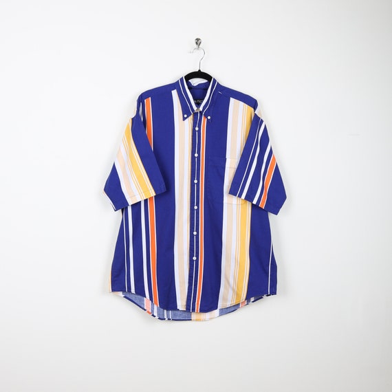 Vintage 90s Nautica Multicolor Vertical Striped S… - image 8