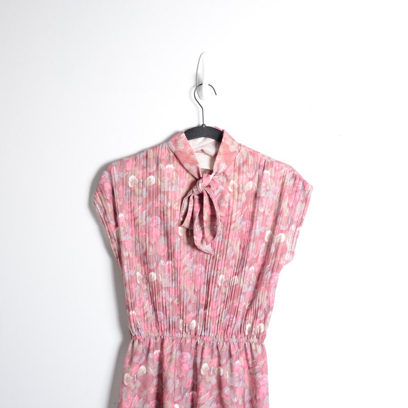 VTG 70s Praire Style Floral Mid Length Dress Size Small