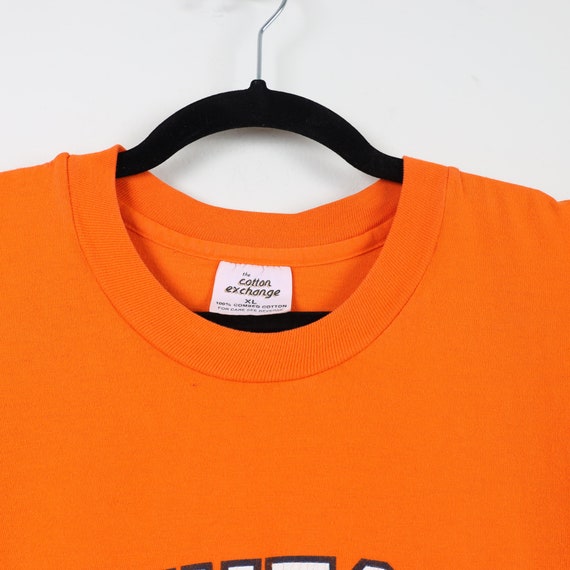 Vintage 90s Orange Tennessee Graphic Print Tee Si… - image 4