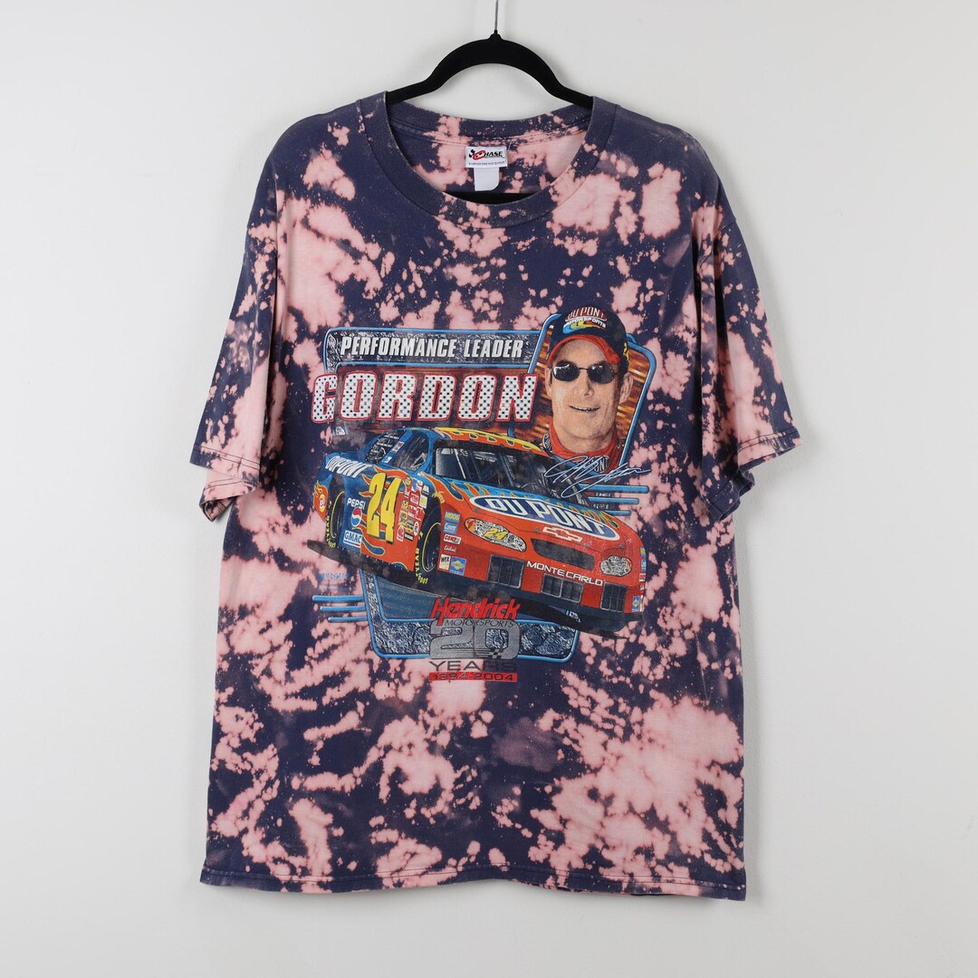 Vintage Y2K Tie Dye Jeff Gordon 1984-2004 NASCAR Graphic Print Tee