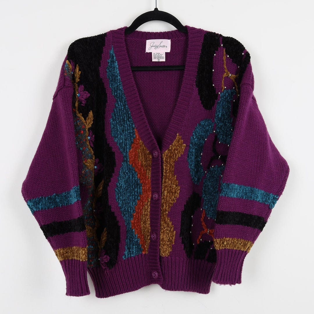 小物 90s INVERALLAN vintage knit Vintage 1990s Windridge Knitted Aztec Pattern Crewneck