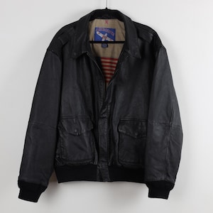 French Pilot Jacket Leather - Etsy