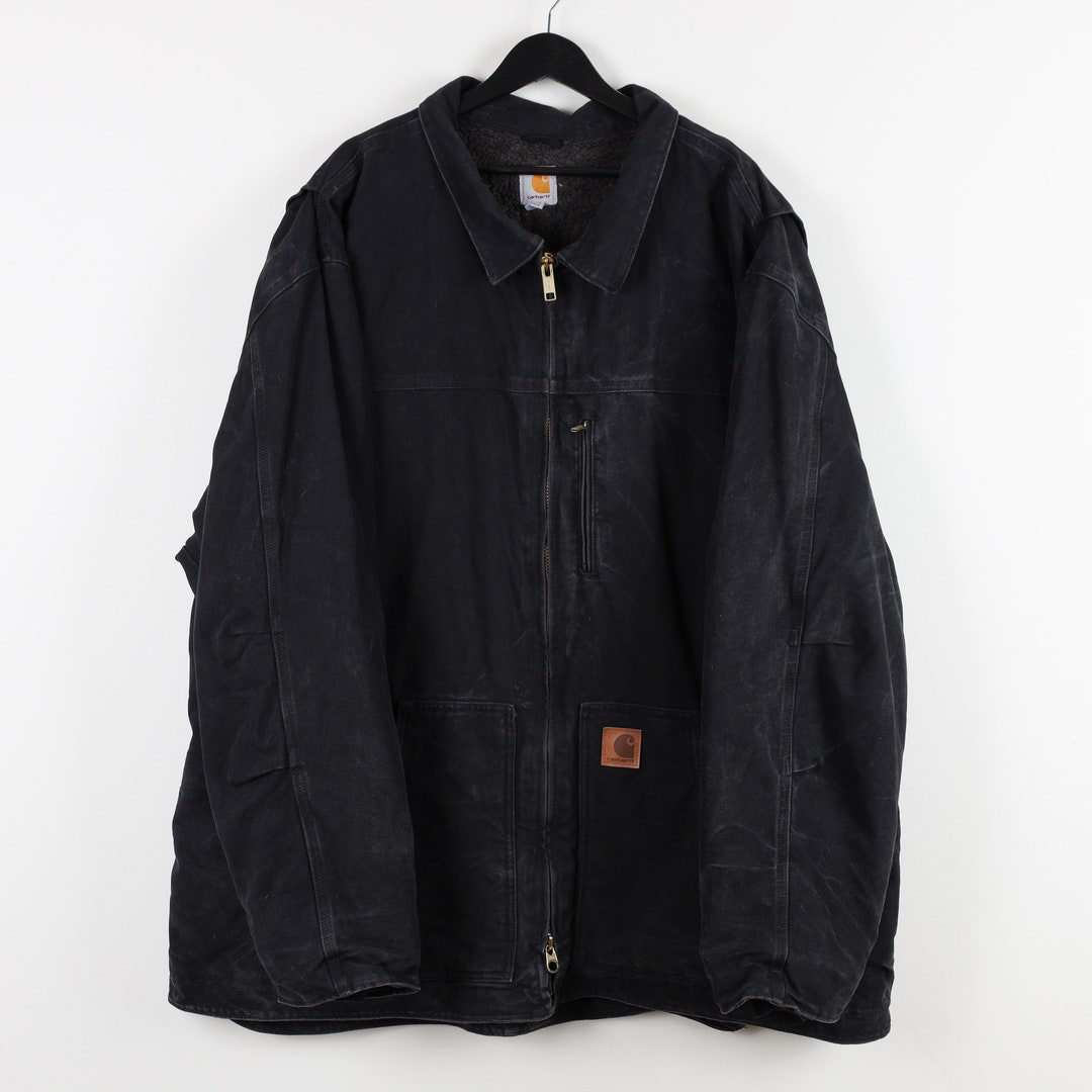 暮らしに便利なアイテム Vintage 90s Carhartt Outdoors Black Working Jacket Strap ジャケット・アウター