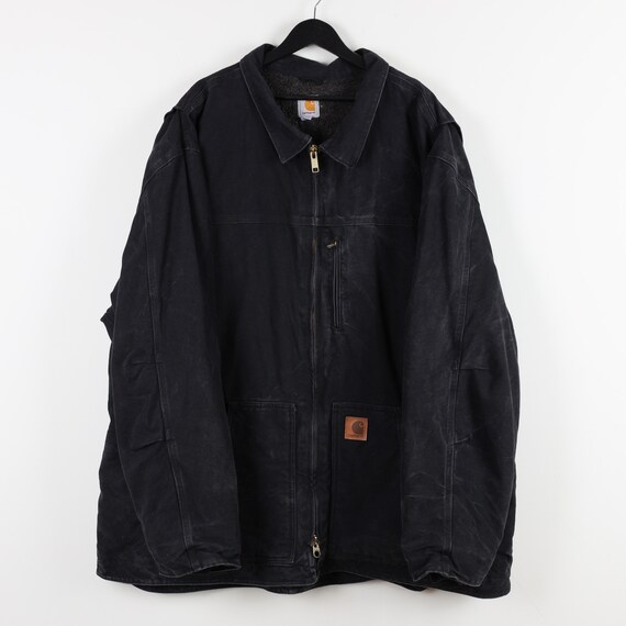 Vintage 90s Carhartt Outdoors Black Working Jacket Strap Vintage 90s Carhartt Outdoors Black Working Jacket Strap