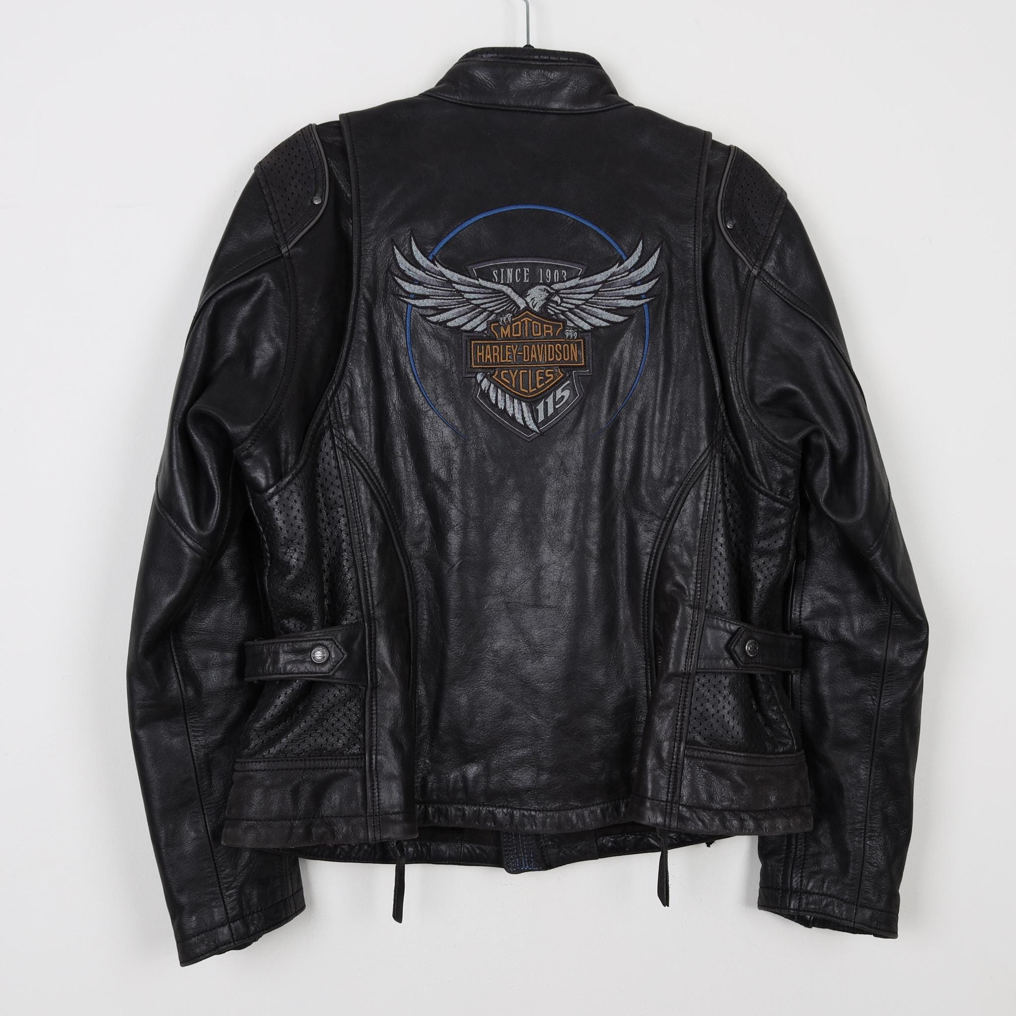Womens 90's Leather Harley Jacket - Etsy