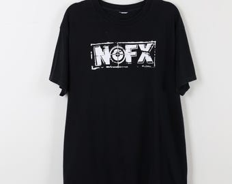 Vintage 90s NOFX Heavy Petting Zoo Graphic Anti Activewear Blue