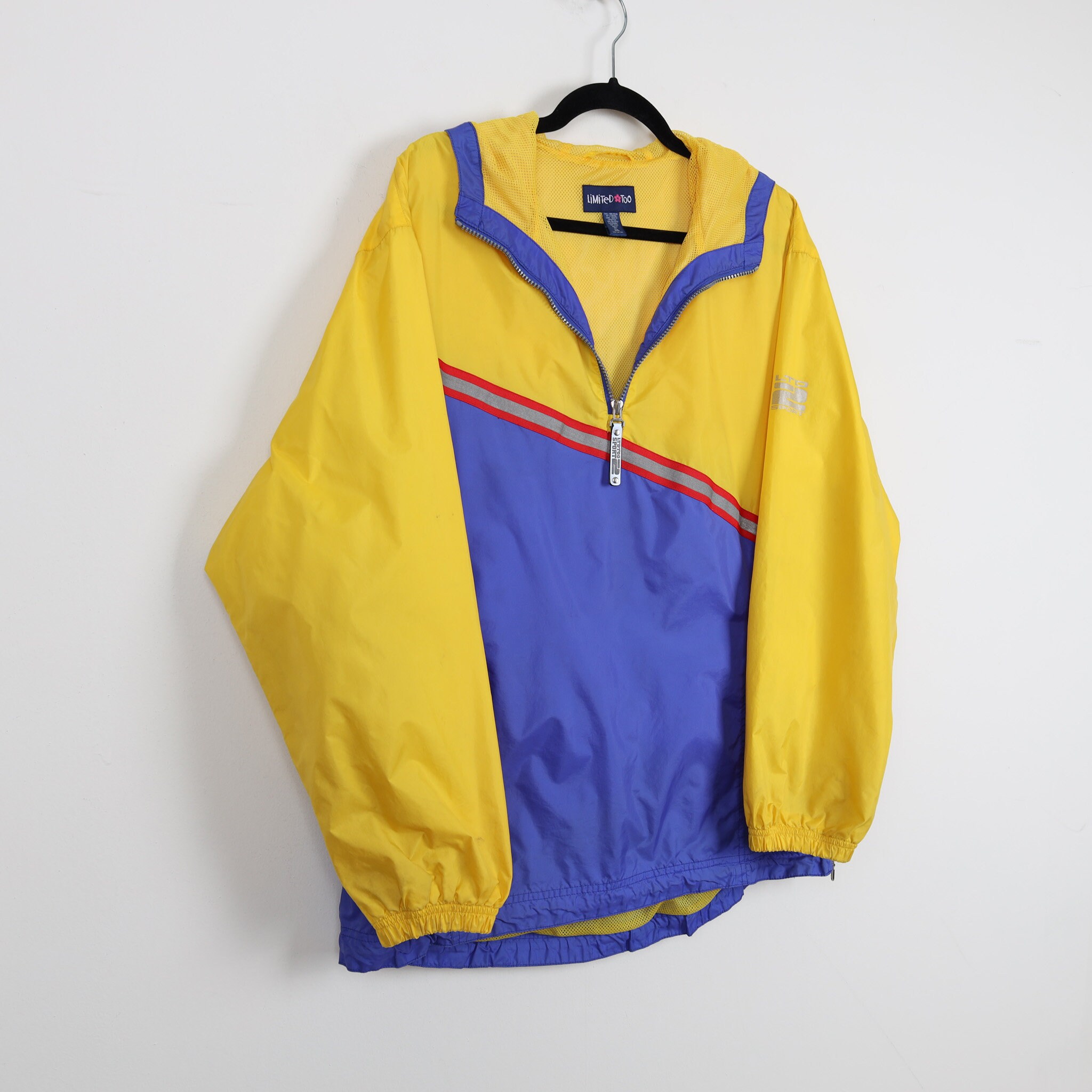 パーカー・フーディ ASCLO 1992 Over Hood T (4color) 90s L Purple & Teal Hoodie by Macgregor, New Old Stock W