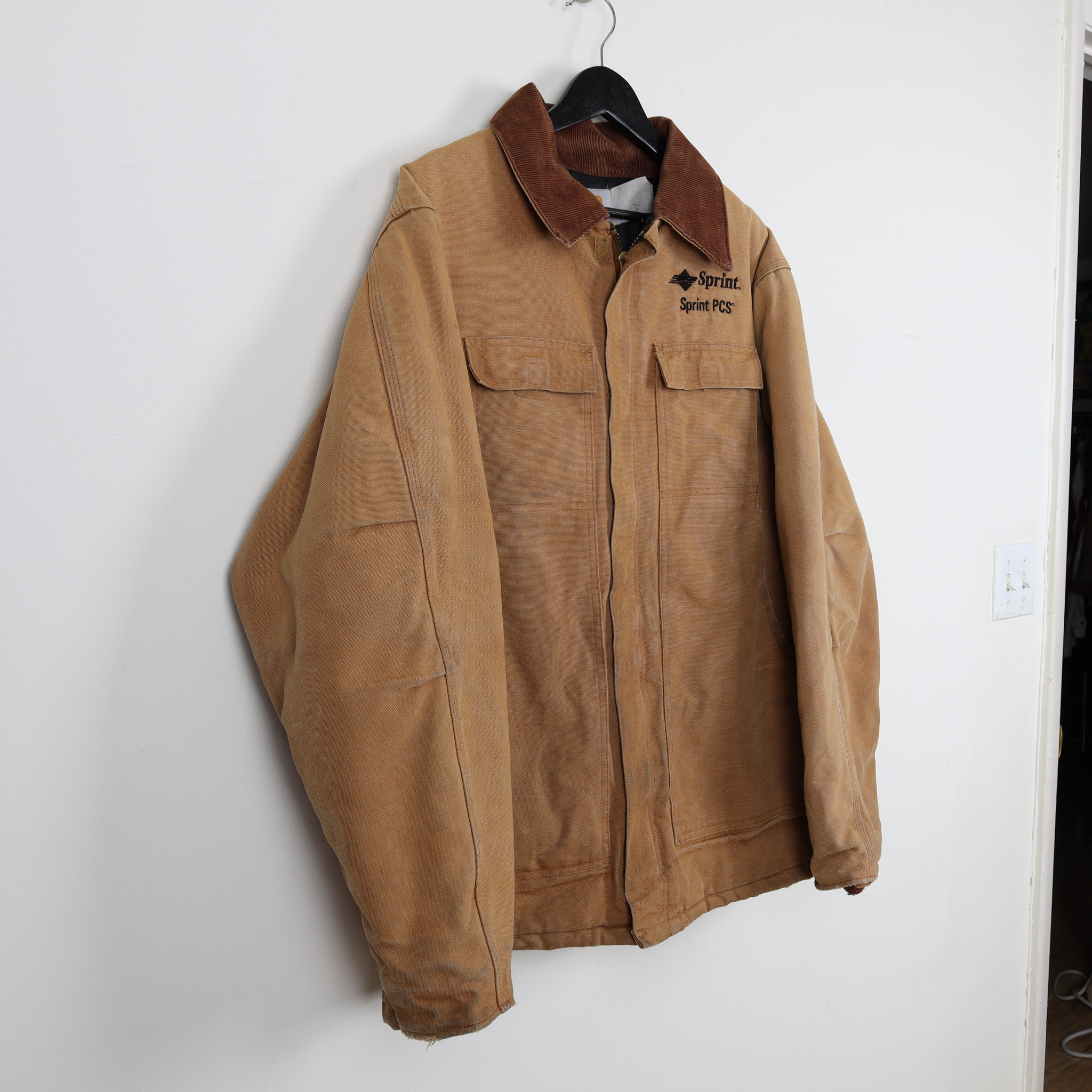 Vintage 90s Distressed Carhartt Sprint PCS Embroidered