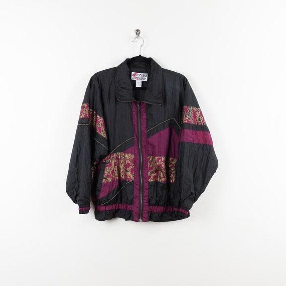 French75Vintage Vintage 90s Color Block Tapestry Windbreaker Jacket