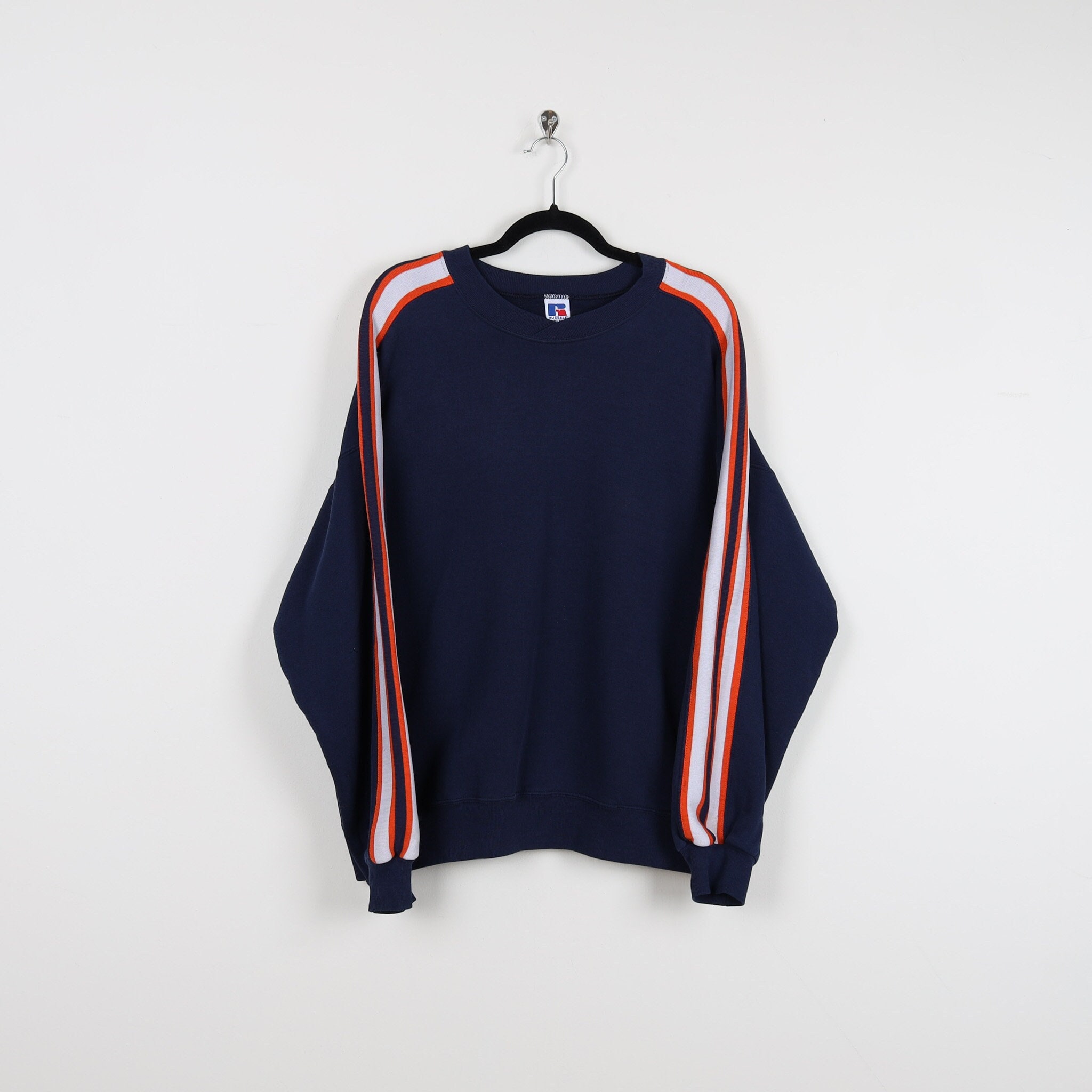 ☆*様 ラッセル　ヴィンテージ　90Ｓ　メイドインUSA　カレッジロゴ　紺色ネイ 90's RUSSELL カレッジロゴ スウェット “NAVY / MADE IN USA