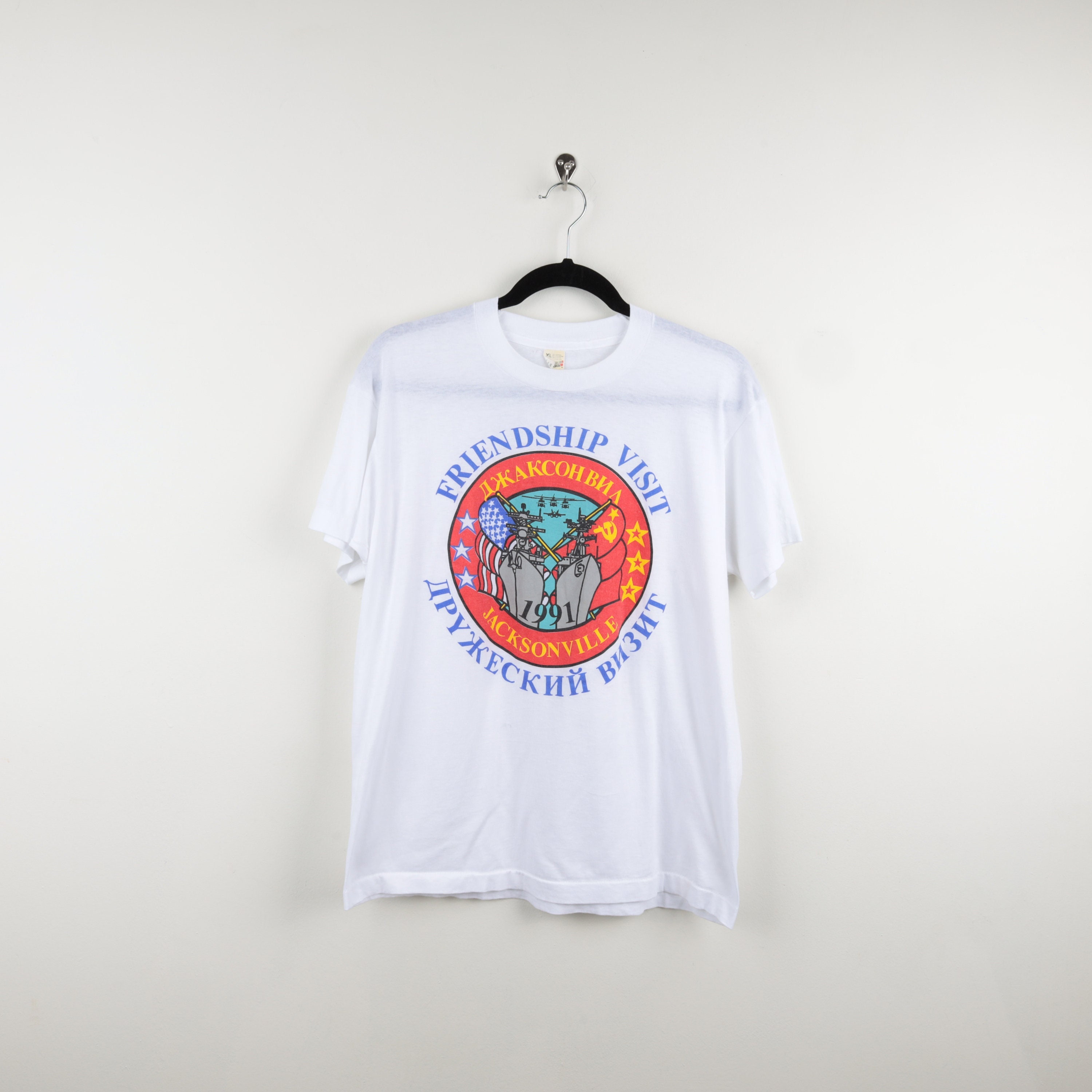 Vintage Lancers Hockey Single Stitch T-Shirt
