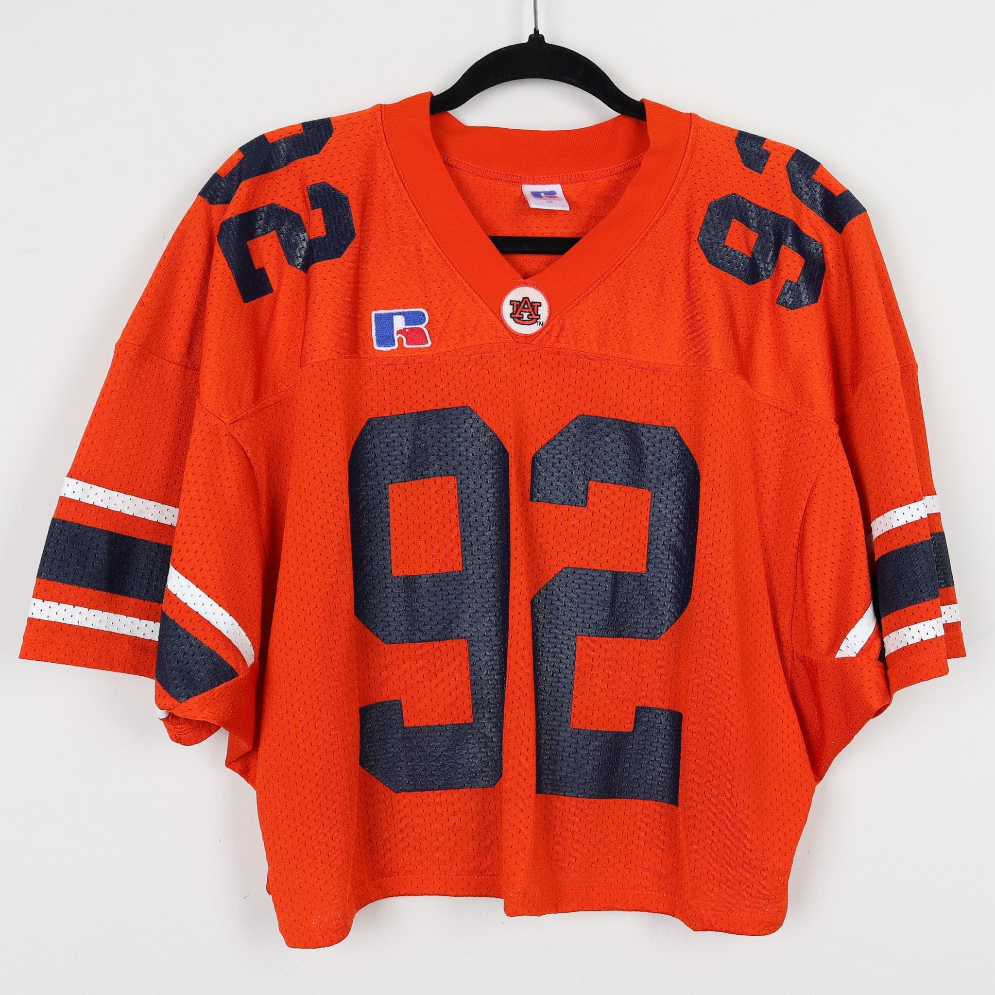Vintage 90s AU Auburn University Russell Athletic #92 Orange