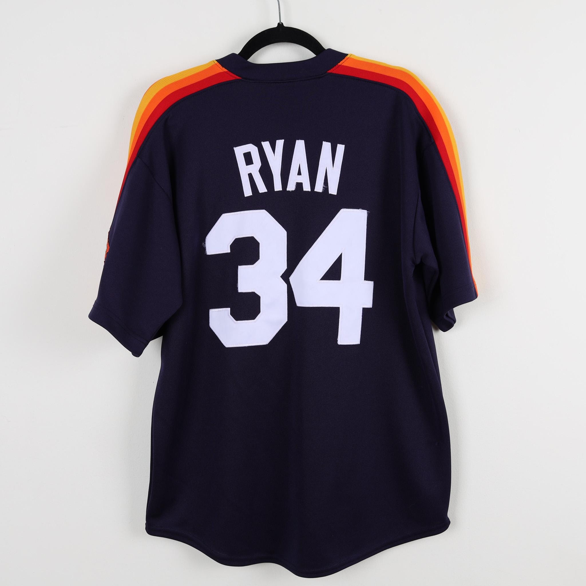 トップス Mitchell & Ness Astros Nolan Ryan 34 USA Vintage 80s Nolan Ryan #34 Houston Astros 1962-1986 MLB Black