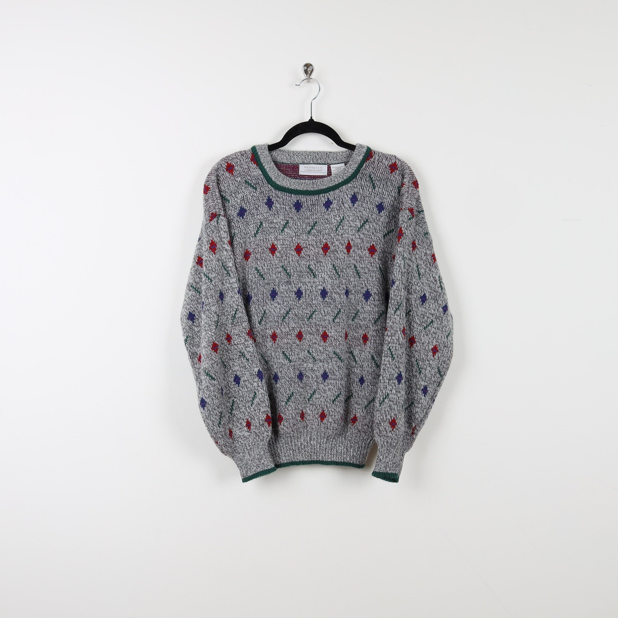 Serge Blanco Pulls Pull col rond en coton et laine Jacquard à motifs Manel homme multicolore Serge Blanco Pulls Pull col rond en coton et laine Jacquard à motifs Manel homme multicolore