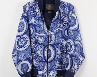 Metallic Silk Floral 90s Jacket 18067 - Etsy
