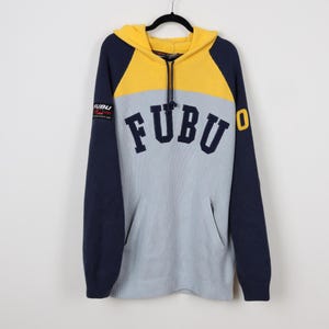 Vintage 90s FUBU 05 Collection Since 1992 Knitted Hoodie