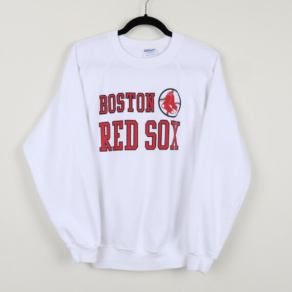 Vintage 90s Boston Red Sox White With Red Graphic… - image 5