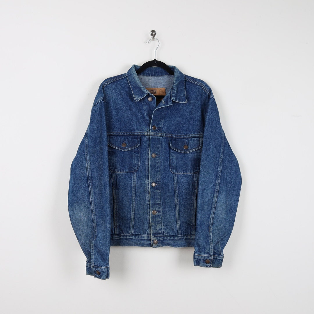 通販でクリスマス Vintage Western Down Button Jacket Jean Denim GAP Blue 90s ジャケット・アウター