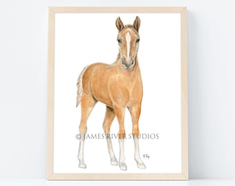 Horse Art Horse Painting Horse Print. Horse Watercolor Painting Horse Nursery Art Cowboy Decor Western Wall Art Boys Room Girls Room Art.