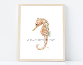 Seahorse Art Seahorse Painting Seahorse Print Seahorse Wall Art Seahorse Wall Decor Seahorse Decoración Seahorse Decor Ocean Seahorse Seahorse Seahorse Watercolor.