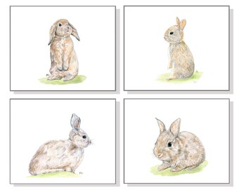 bunny art etsy