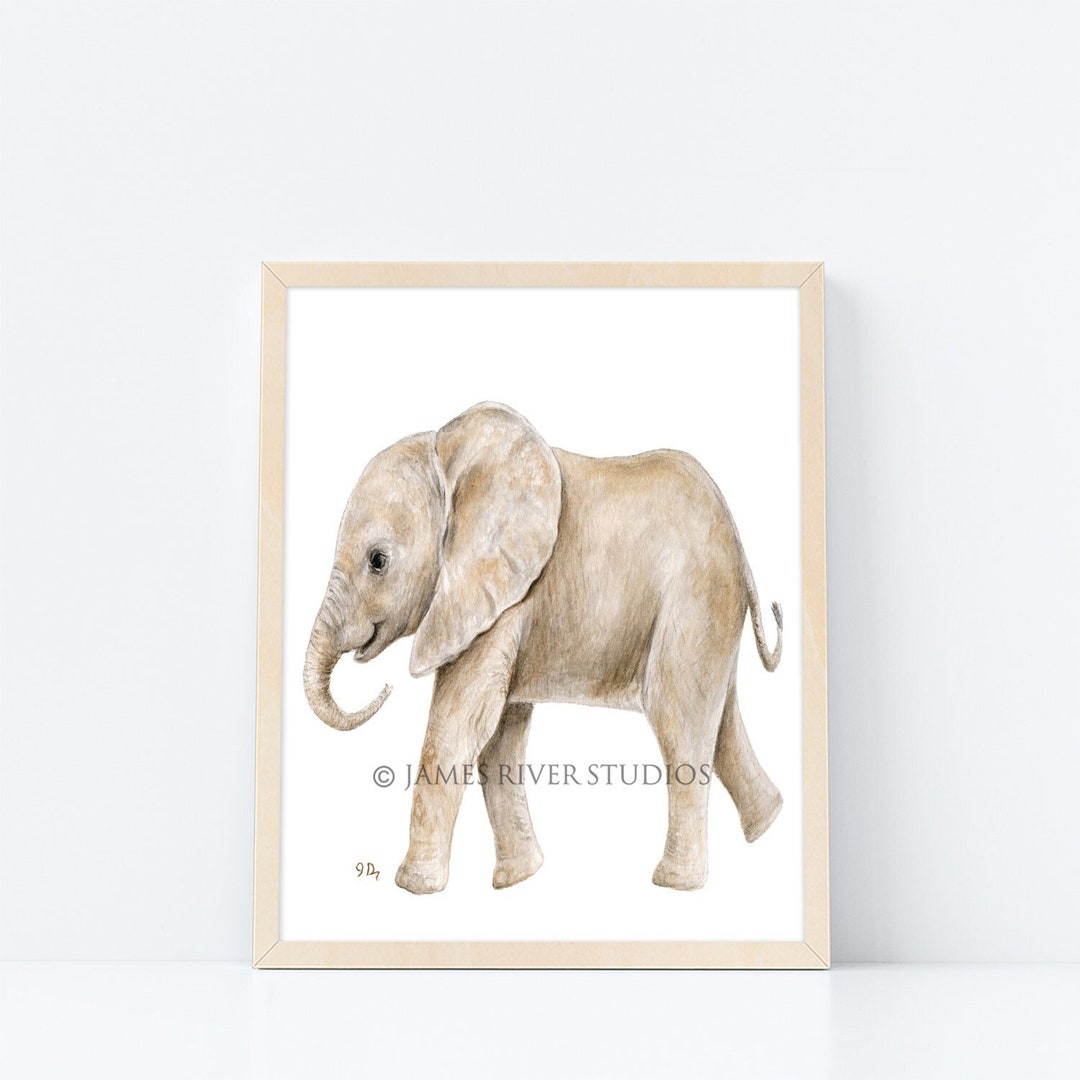 Elephant Nursery Art Elephant Nursery Print Baby Elephant Print ...