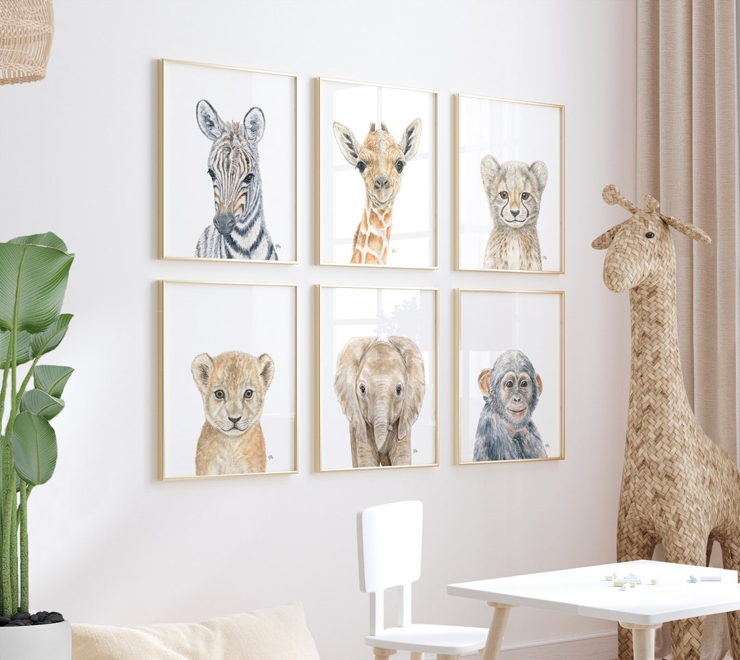 Safari Nursery Decor Safari Nursery Prints Baby Animal Etsy
