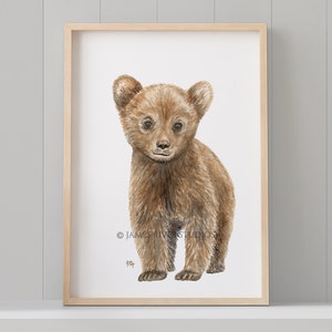 Woodland Nursery Decor, Woodland Nursery Prints, Baby Animal Prints for Nursery, Nursery Wall Art, Woodland Animals Nursery Art Set 6 Prints image 4