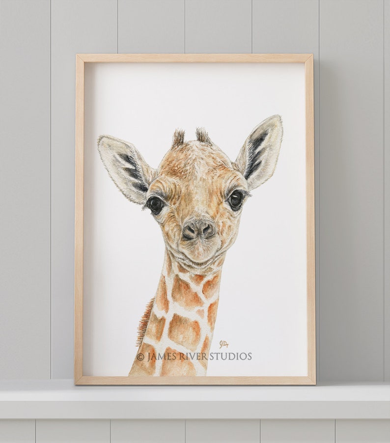 Safari Nursery Decor, Safari Nursery Prints, Baby Animal Prints for Nursery, Nursery Wall Art, Safari Animals Nursery Art, Set of 6 Prints image 5