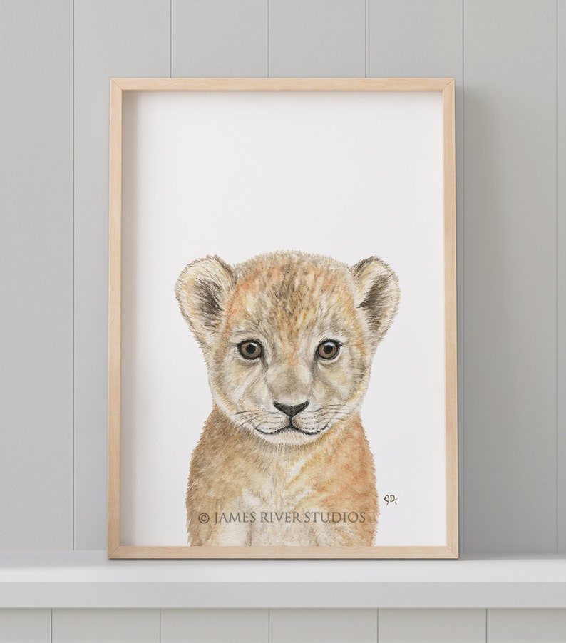 Safari Nursery Decor, Safari Nursery Prints, Baby Animal Prints for Nursery, Nursery Wall Art, Safari Animals Nursery Art, Set of 6 Prints image 7