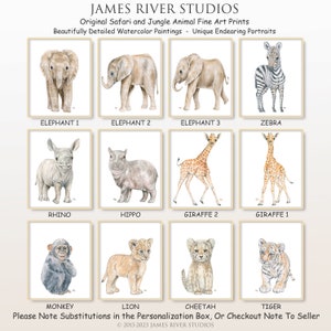 Safari Nursery Prints Safari Nursery Art, Safari Nursery Decor Jungle ...