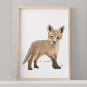 Woodland Nursery Decor, Woodland Nursery Prints, Baby Animal Prints for Nursery, Nursery Wall Art, Woodland Animals Nursery Art Set 6 Prints image 6