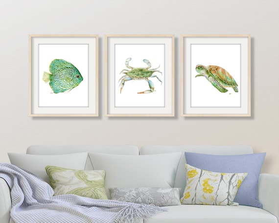 Ghost Crab Wildlife Beach Sea Large Poster Art Print in multiple sizes