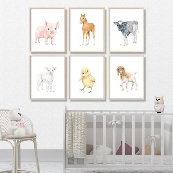 Farm Animal Nursery Prints Farm Nursery Art Farm Nursery ...
