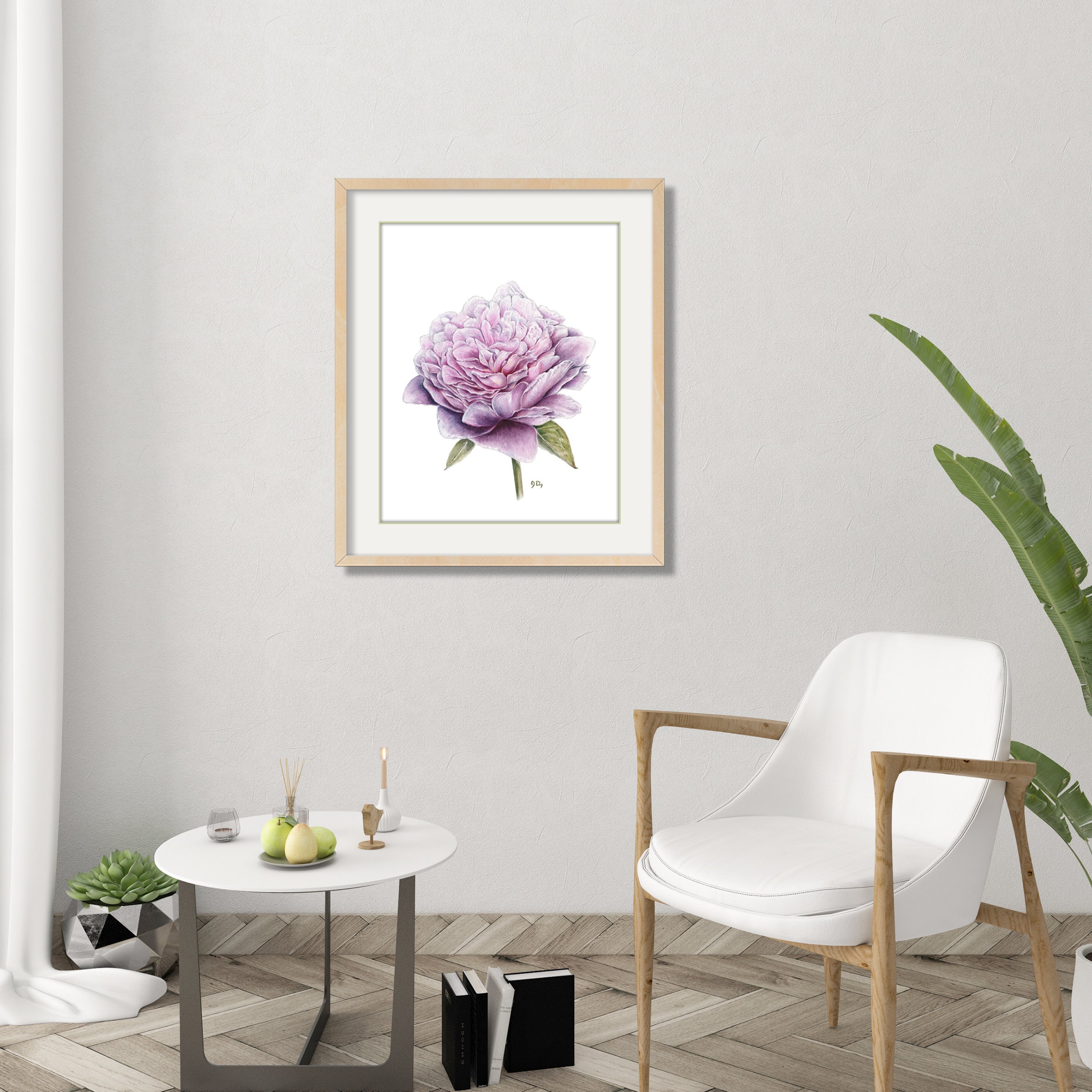 Peony Art Peony Painting Peony Print. Peony Watercolor - Etsy