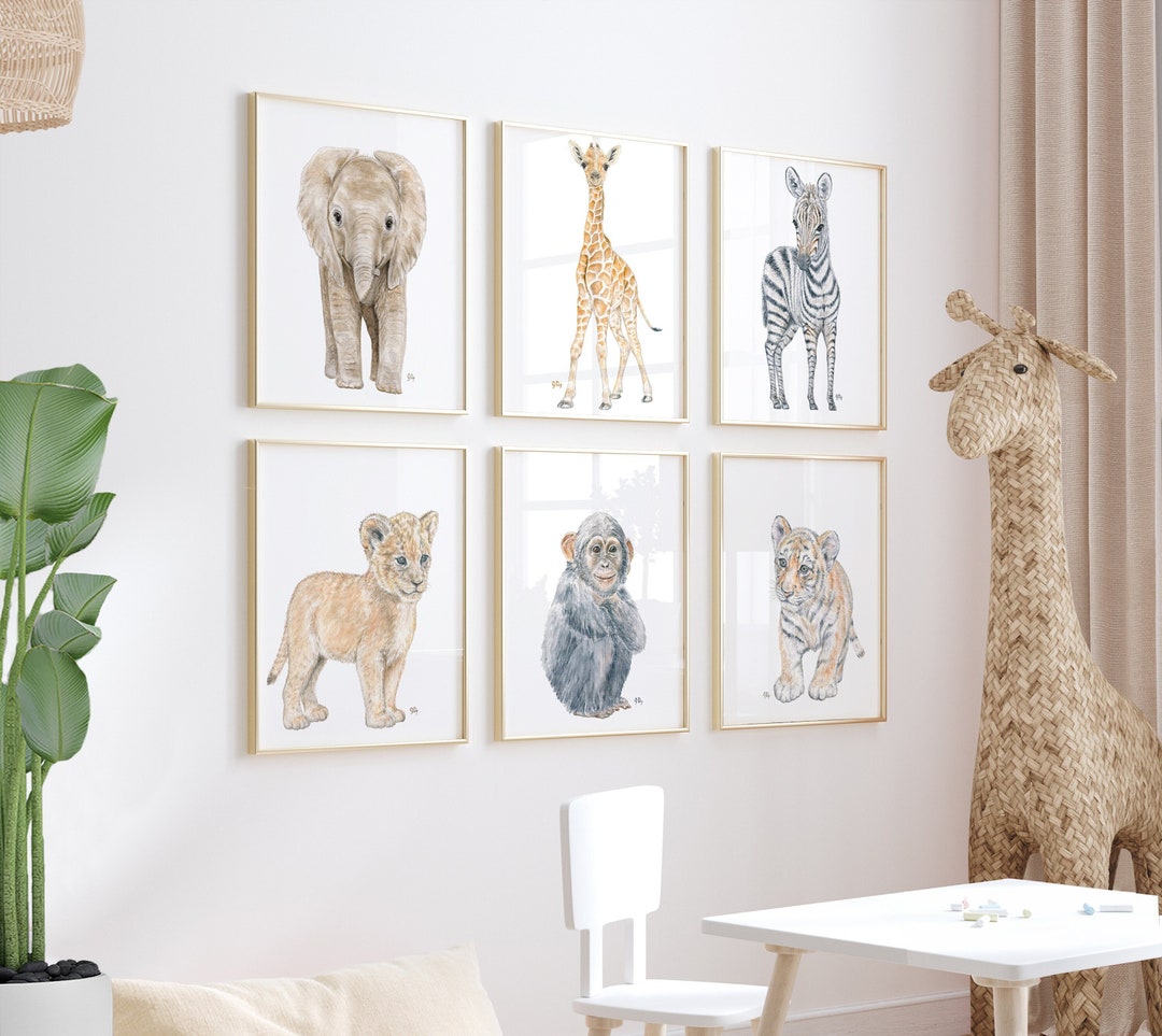 Safari Nursery Decor Safari Nursery Prints, Safari Nursery Art Jungle ...
