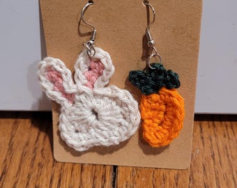 Handmade Crochet Easter Earrings