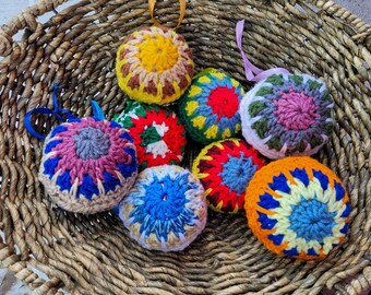 Handmade Crochet Christmas Bauble Ornament