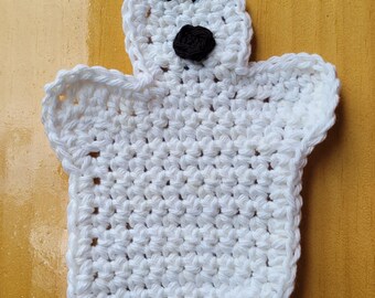Handmade Crochet Ghost Hotpad