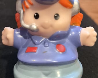 Vintage Fisher Price Little  People Female Pilot