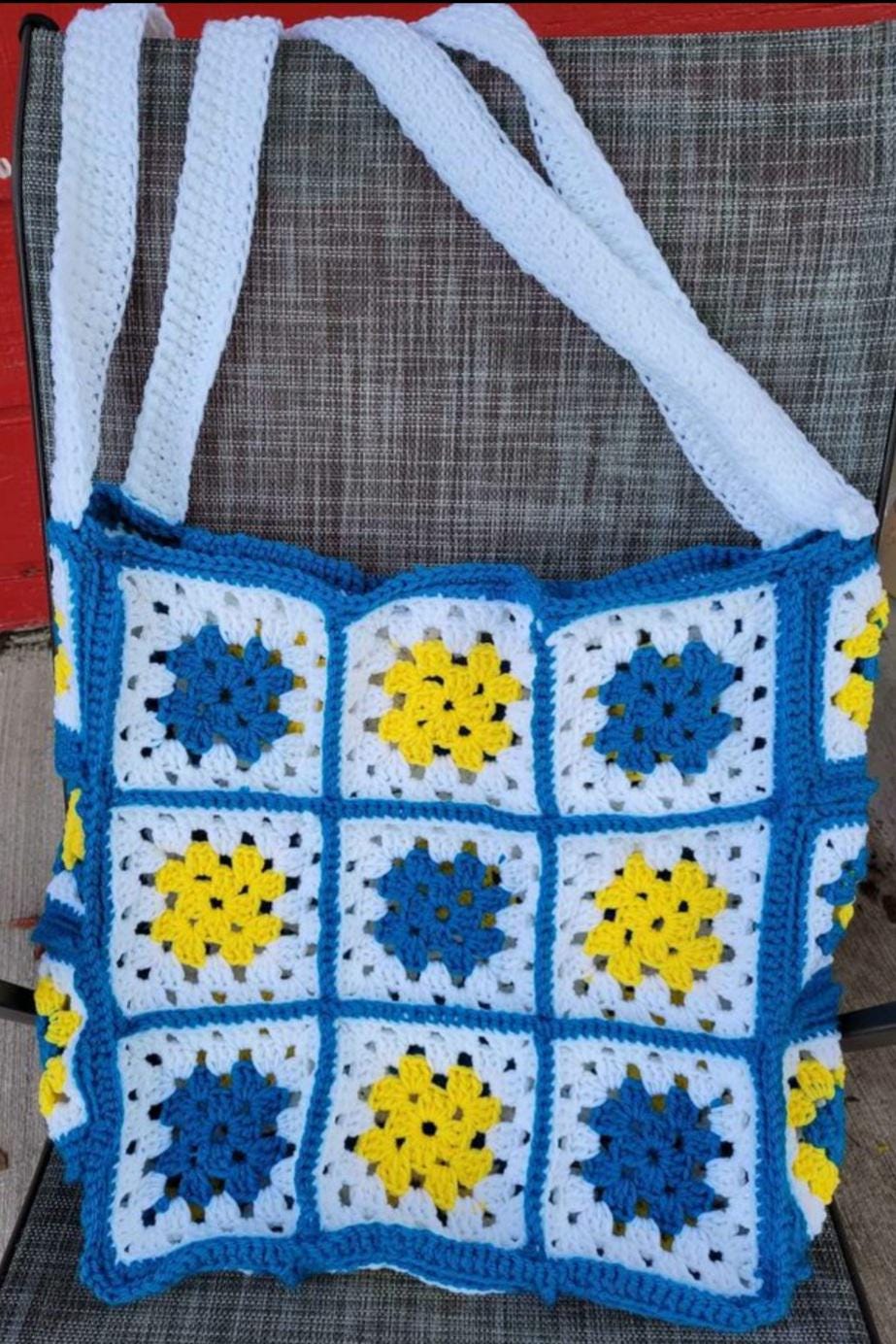 Granny Square Tote Bag Etsy