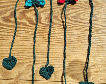 Handmade Crochet Flower Bookmarks