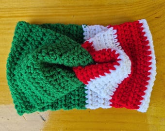 Handmade Crochet Christmas Ear Warmers for Adults