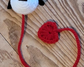 Handmade Crochet Dog Bookmark