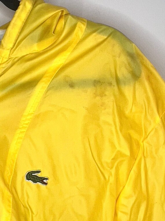 Vintage IZOD LACOSTE Yellow Windbreaker  Rain Jac… - image 4