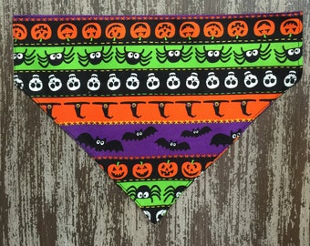 HALLOWEEN Pumpkin, Skulls and Spiders / Collar Attachment & Accessory for Dogs and Cats