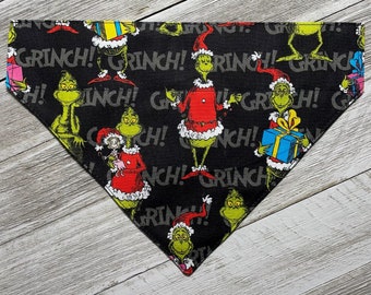 NEW* GRINCH Stole Christmas / Bow Tie, Flower or Bandana / Collar Attachment & Accessory for Dogs and Cats