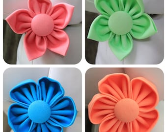 NEON / Bow Tie, Flower, or Bandana Collar Attachment & Accessory for Dogs and Cats