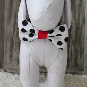 POLKA DOTS / Bow Tie, Flower, or Bandana Collar Attachment & Accessory for Dogs and Cats image 2