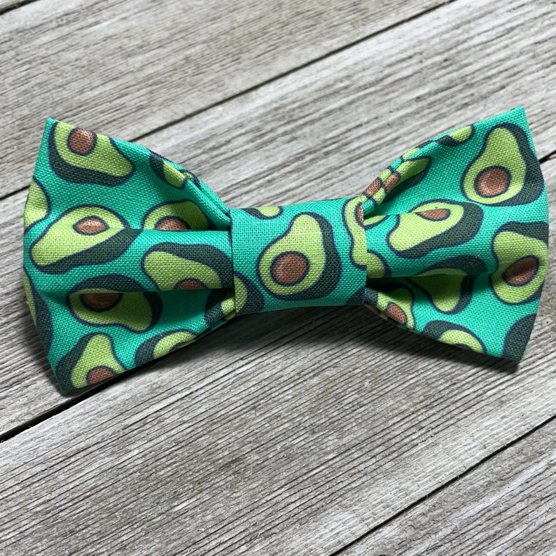 AVOCADOS / Bow Tie, Flower, or Bandana Collar Attachment & Accessory for Dogs and Cats image 1